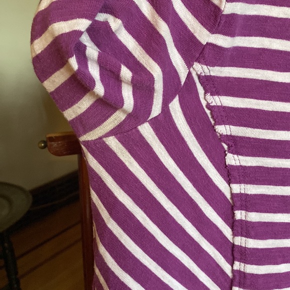 2-for-1 tees -- Anthropologie, Postmark, Fairley striped bird print top - Picture 6 of 7